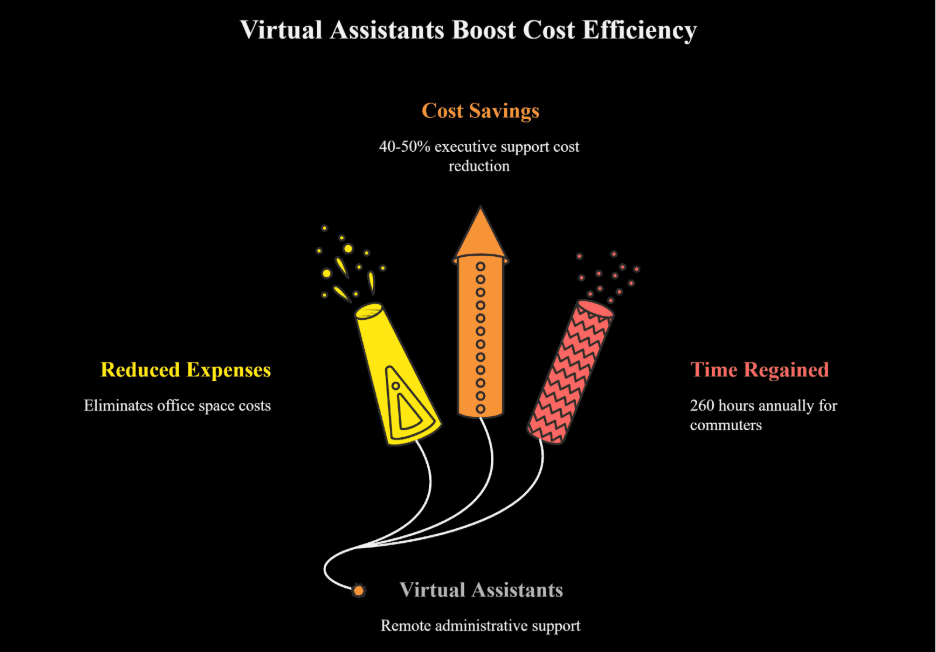 Hiring remote Executive Assistants boosts Cost Efficiency