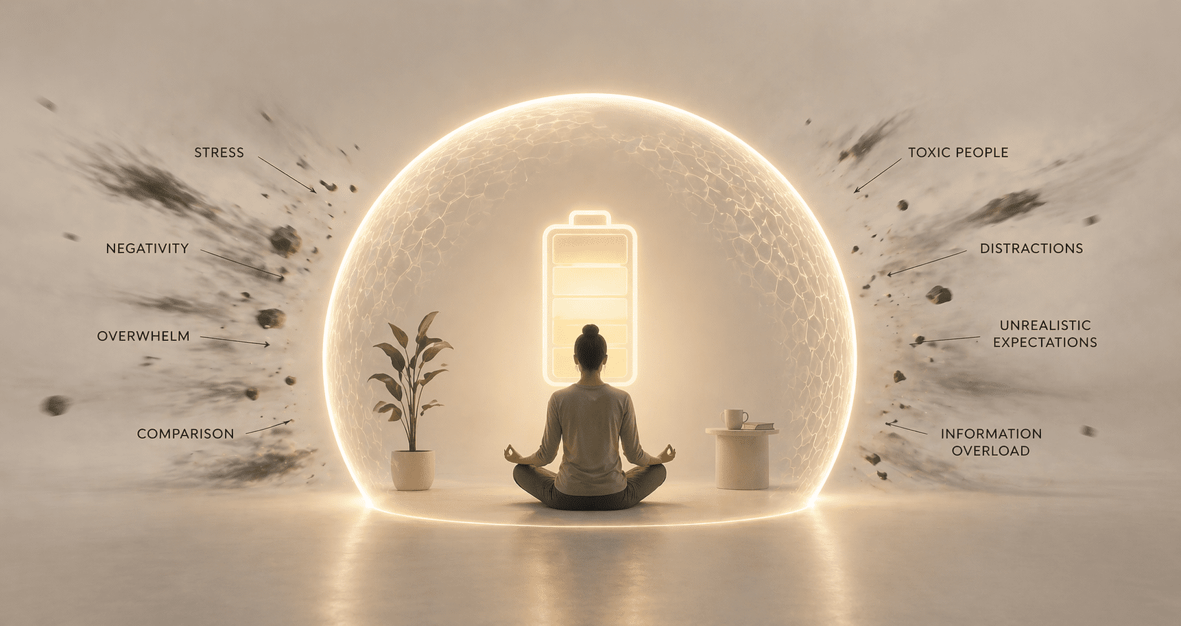 Battery / energy shield / protected space
Lesson from years of building a business